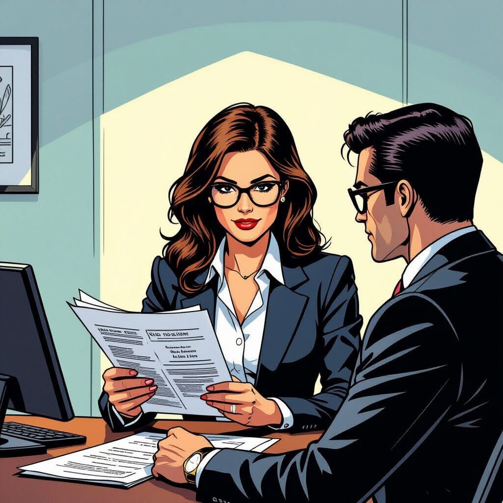 Treasury Accountants Review Tax Records in GI Joe Comic Styl...