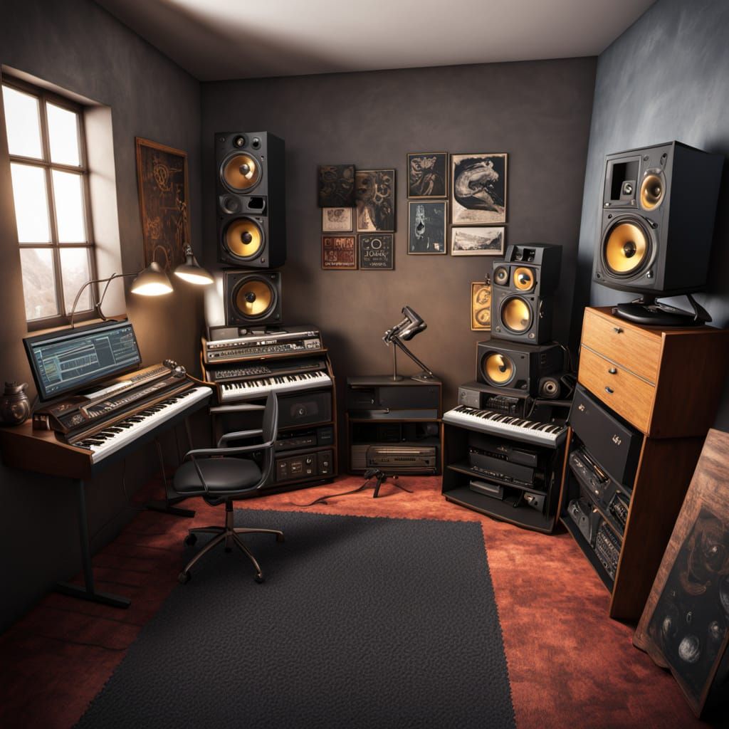 3D Render of Band Names on Artstation