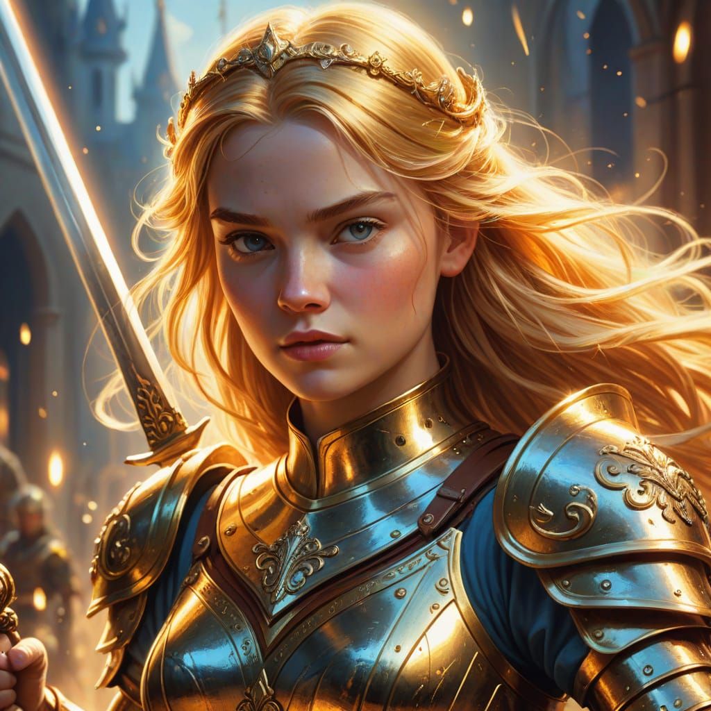 Cinderella as Heroic Female Warrior in Armor