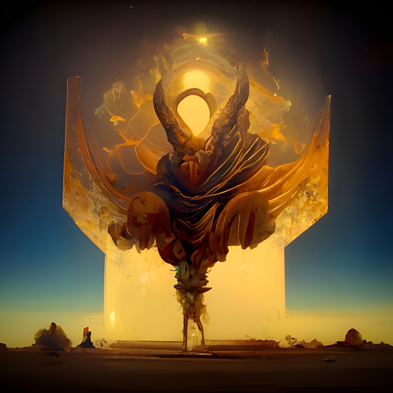 Galactic Apotheosis in Digital Art Style