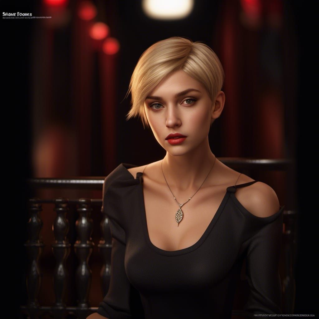 Stunning Portrait of a Blonde Woman in Photorealism