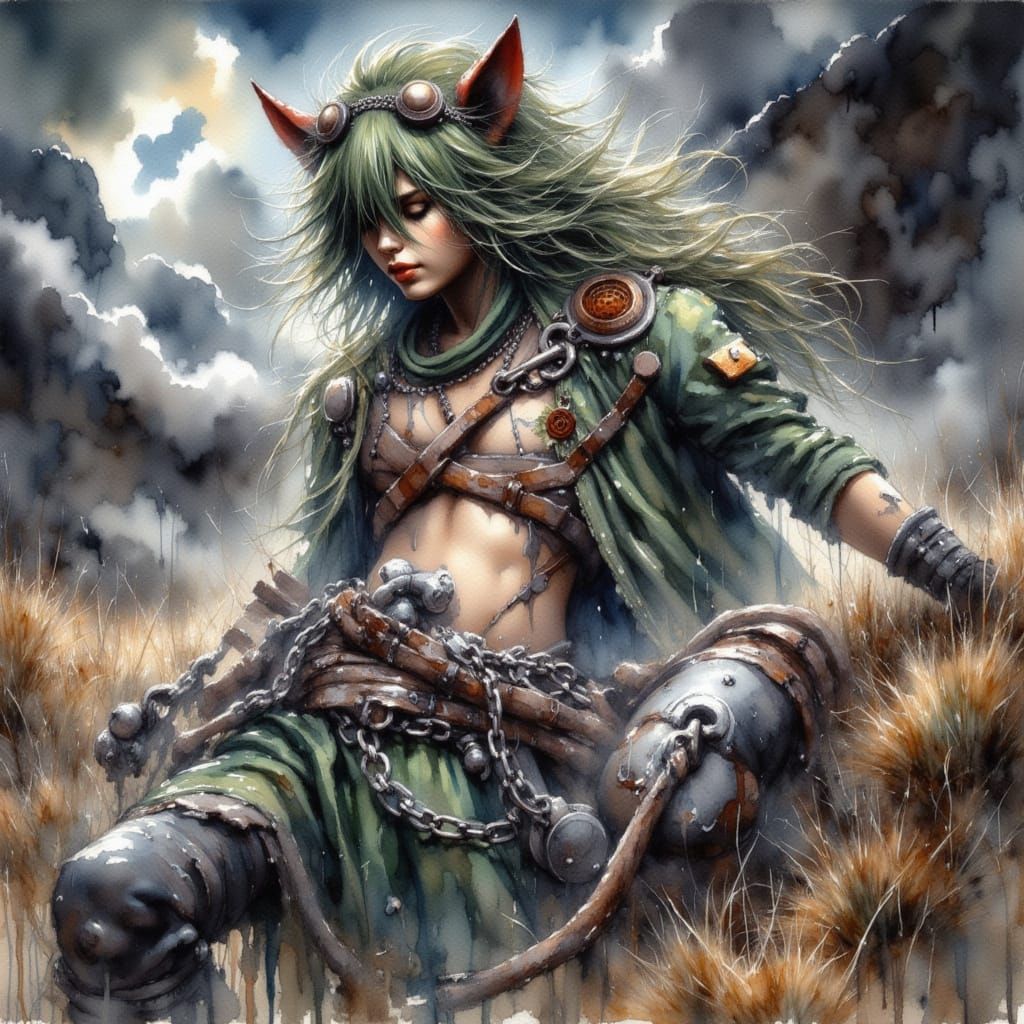 Woman Bound by Old Chains