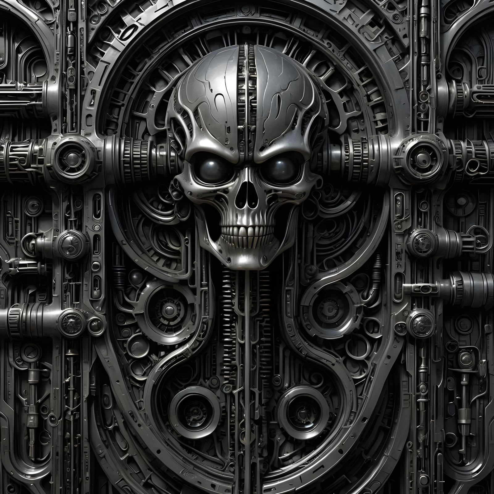 H.R. Giger Skull Key