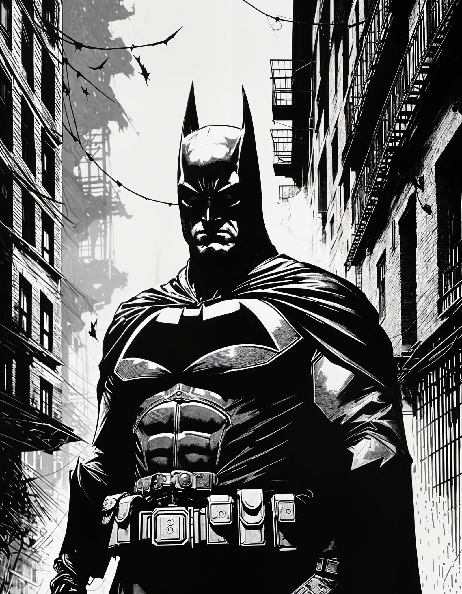 Batman in Film Noir Style