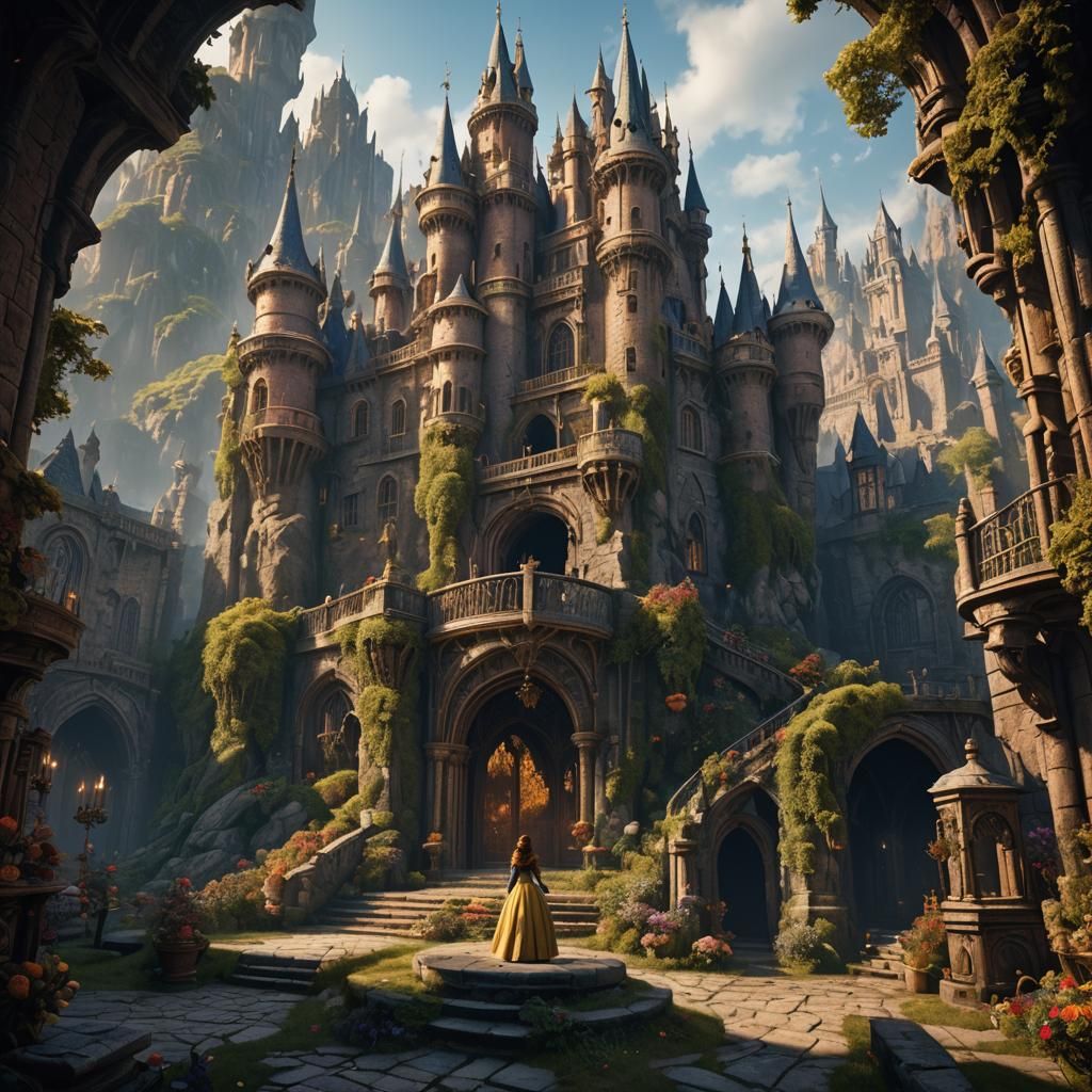 Beauty and the Beast: Detailed Fantasy Concept Art