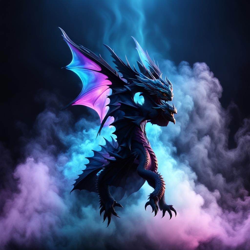 Ethereal Fog Dragon in Flight