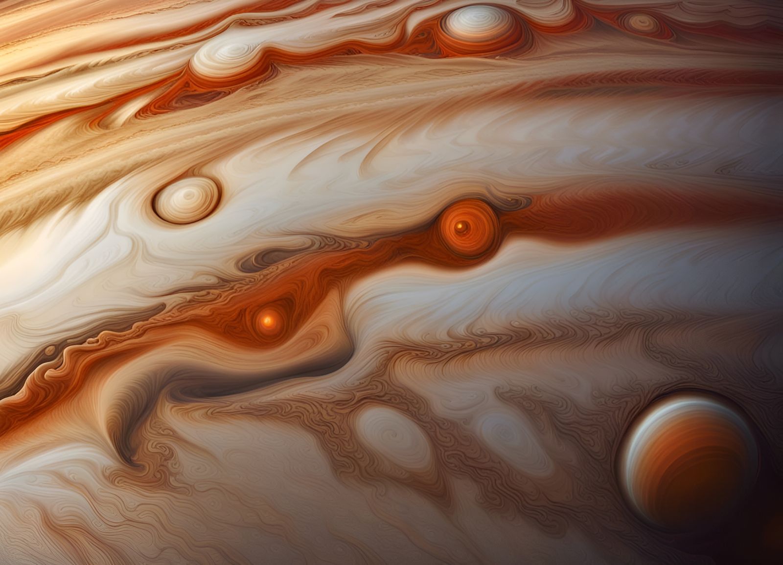 Giant Red Spot of Jupiter in Epic Scale