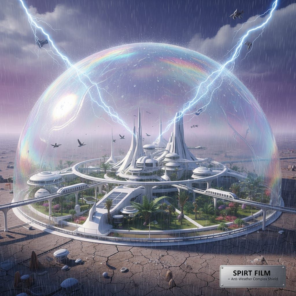 Spirit Film Bubble Protecting Buildings from Anti-Weather