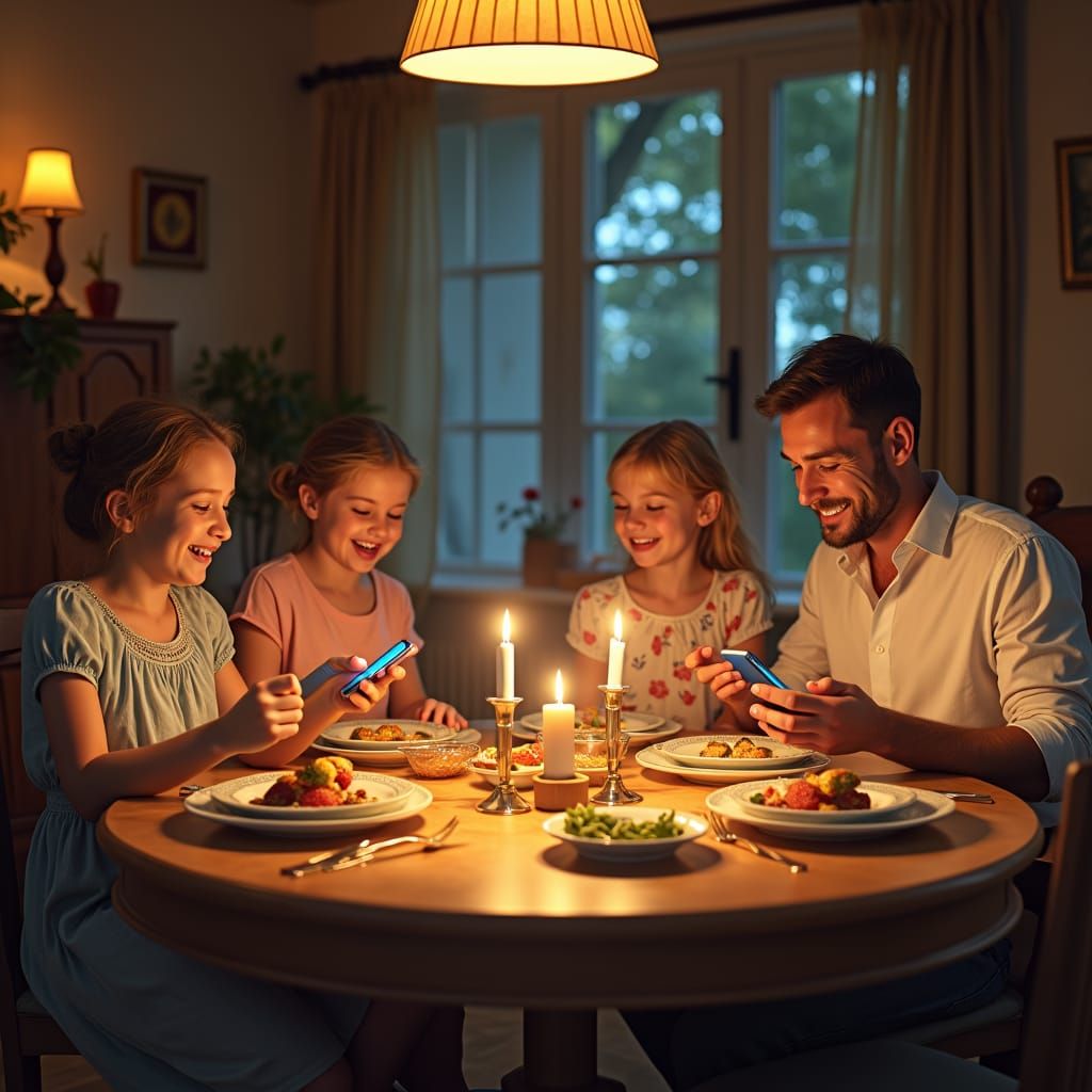 Cozy Family Dinner with a Modern Twist