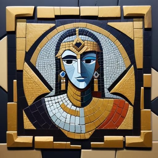 Cubist Mosaic: Epic Deeds in Geometric Abstraction