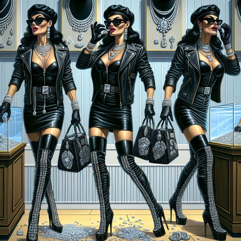 Leather-Clad Jewel Thief's Audacious Heist