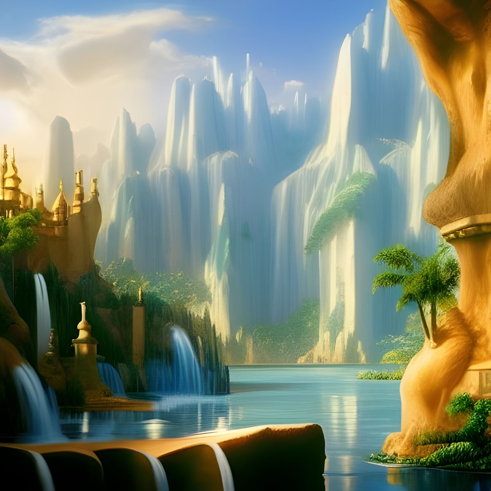 Detailed Matte Painting of Elegant El Dorado