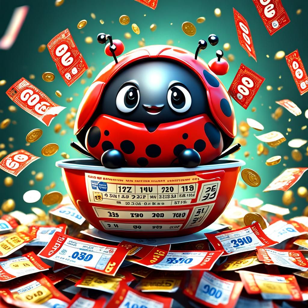 Chibi Ladybug Wins Lottery: 3D Render