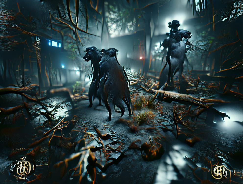Cerberus Hunts in Haunted Forest: Film Noir
