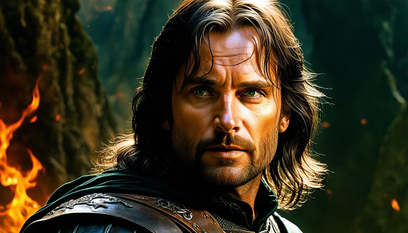 Epic Portrait of Fantasy Hero in Painterly Style