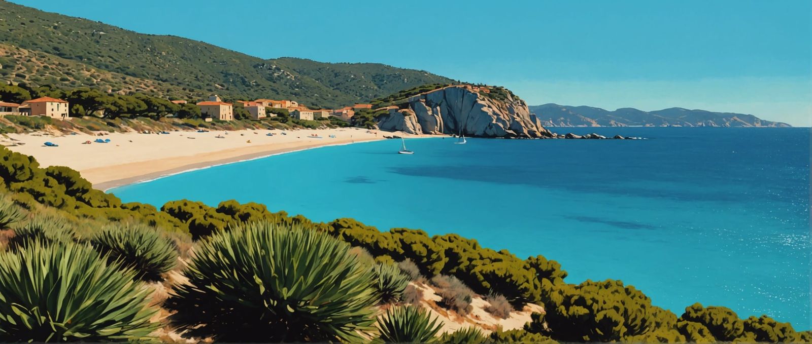 Sardinian Spring: Cala Luna in Hopper Style