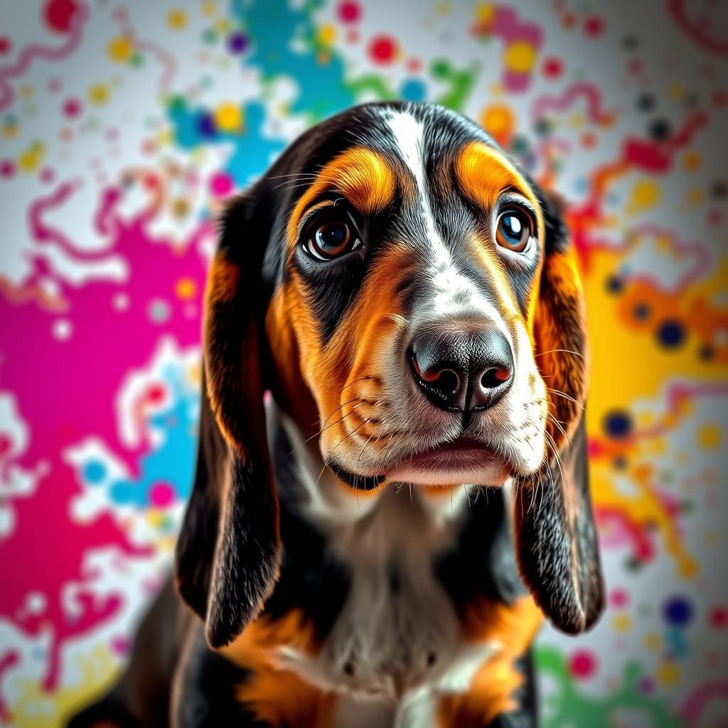 Adorable Baby Basset Hound Dog's Puppy Dog Look