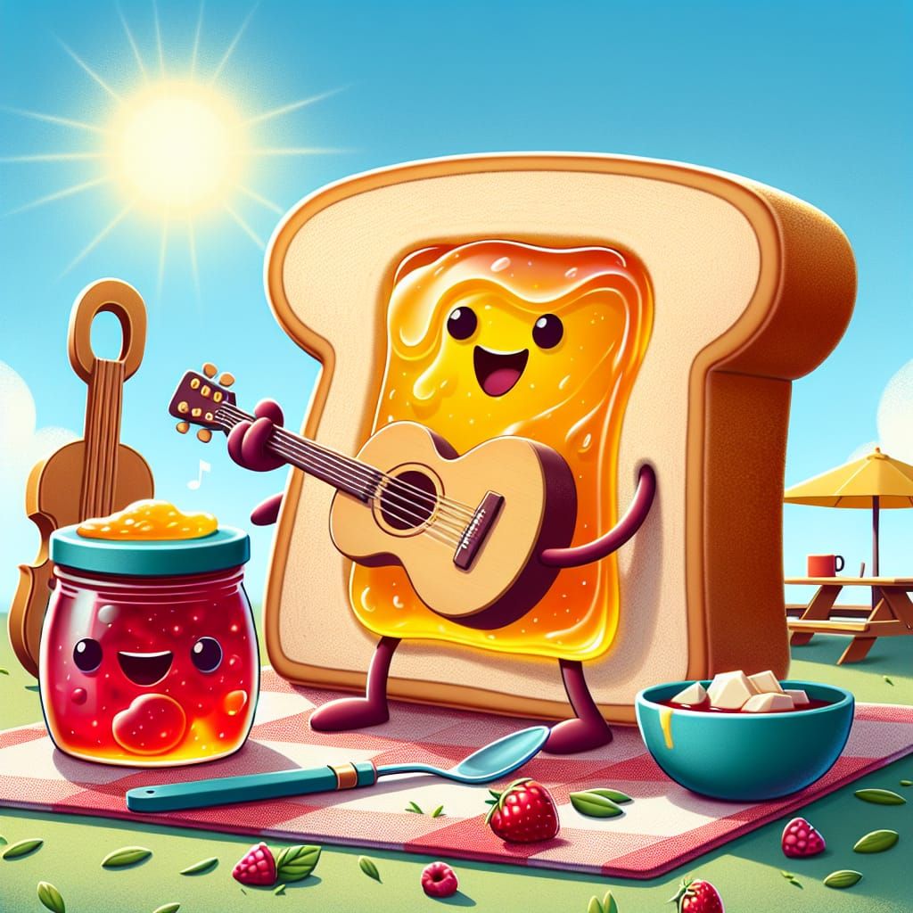 Jelly and Toast Jam Session: Digital Art