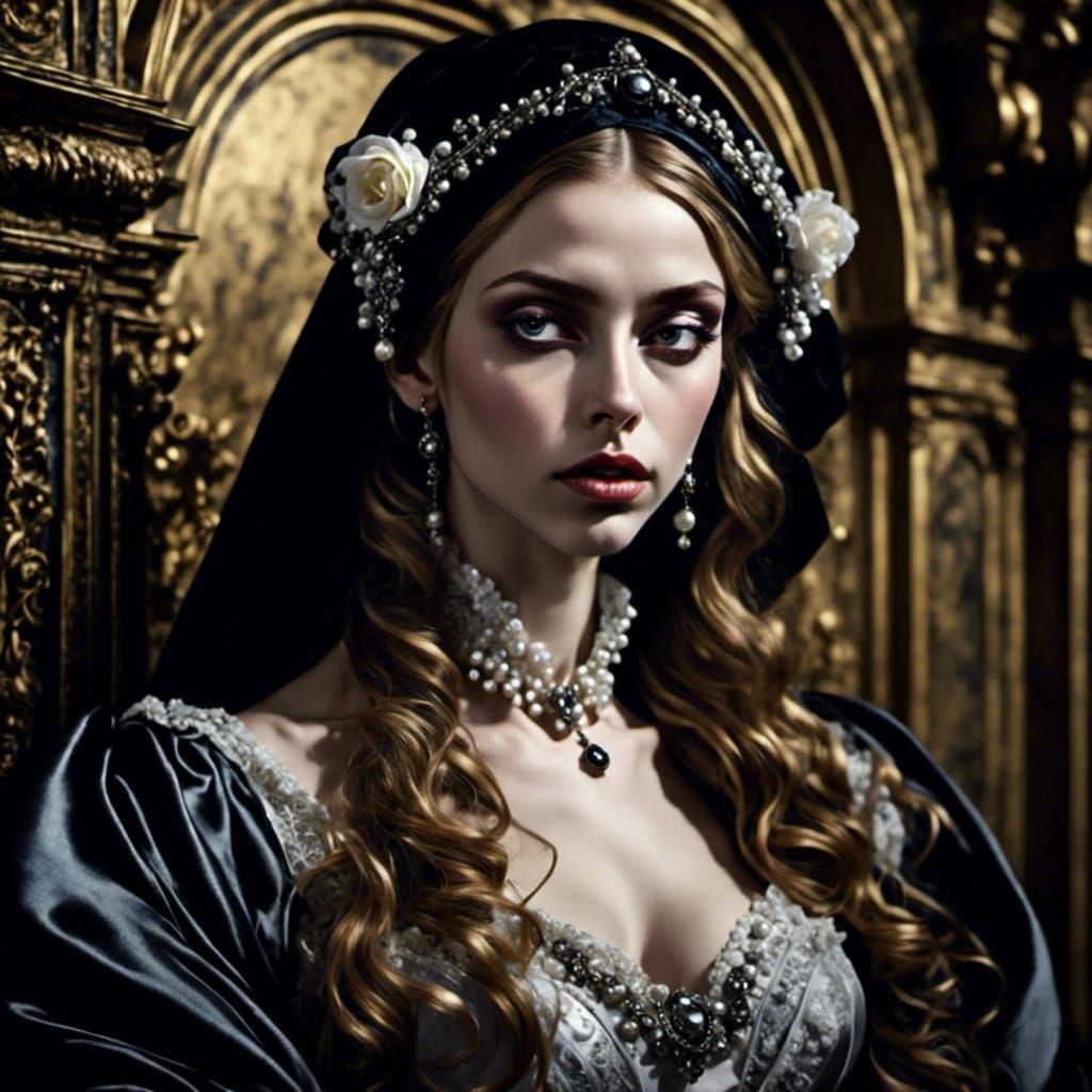 Gothic Renaissance Portrait in Classical Style