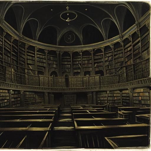 Vampire's Library: Inspired by Soutine and Vrubel