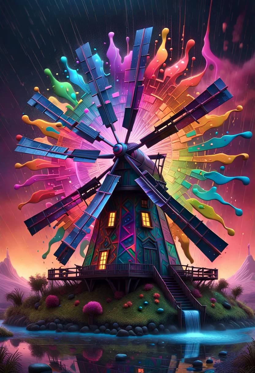 Psychedelic windmill