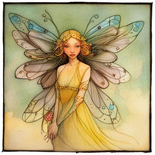Enchanting Flower Fairy Illustration