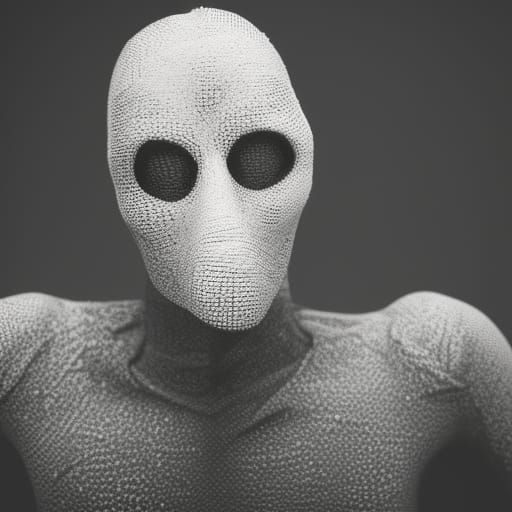 Hollow Man Portrait with Bokeh, Natural Lighting