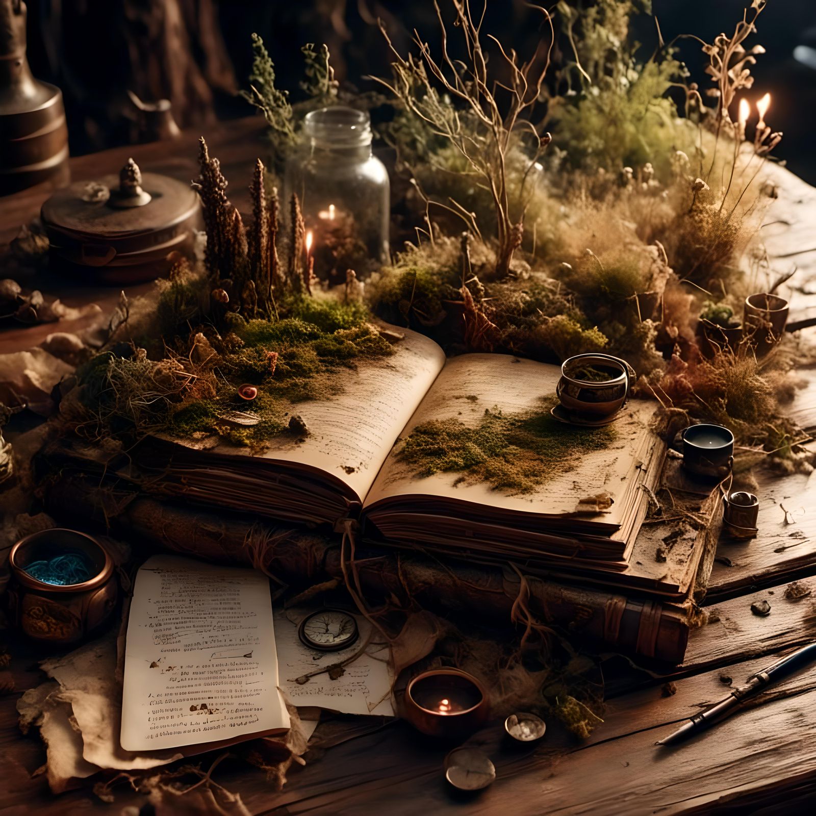 Miniature Forest Sprouts From Abandoned Notebook