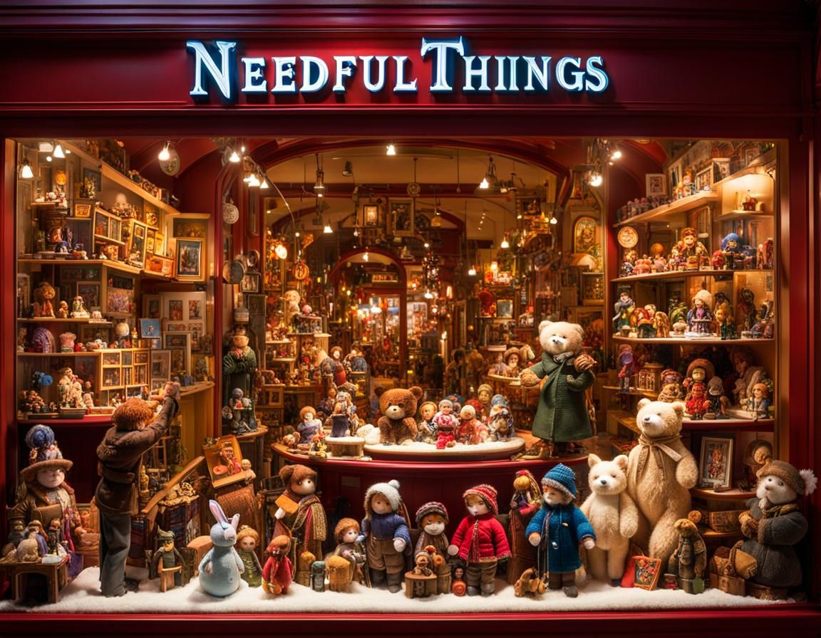 Charming Toy Shop Display with Animated Toys