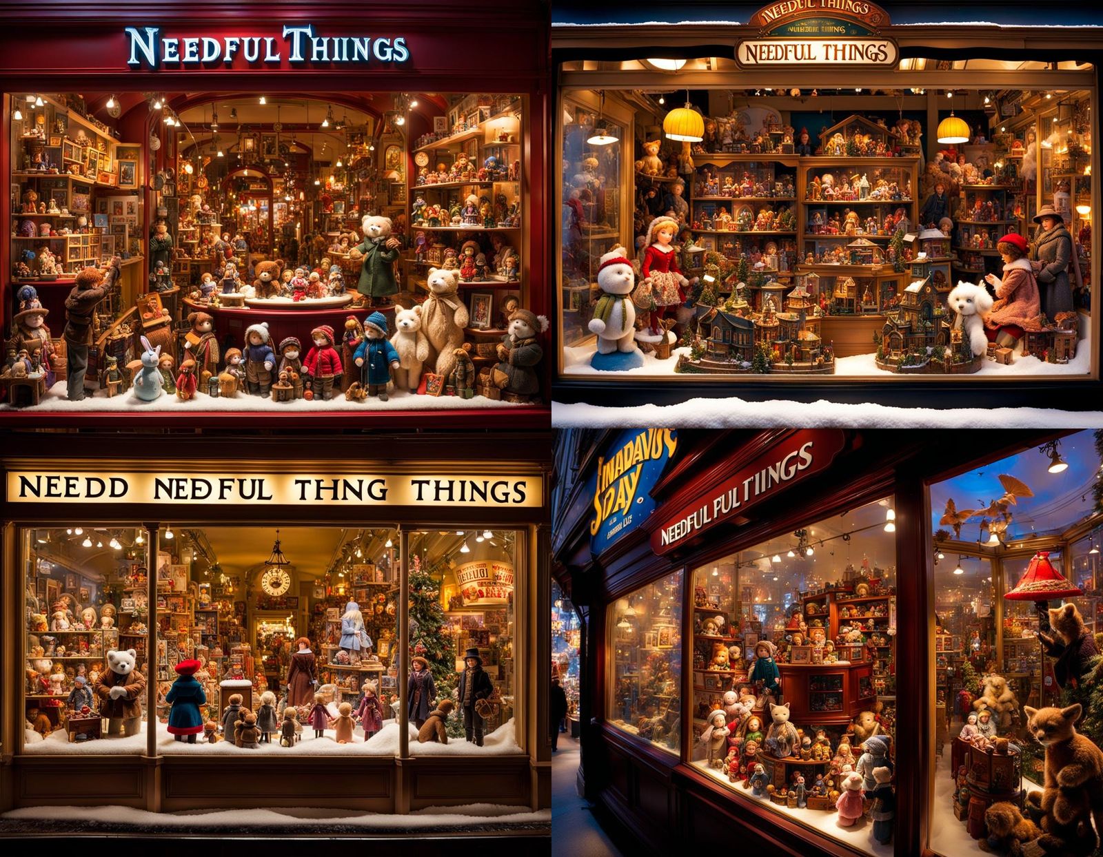 Whimsical Toy Store Display in Fisheye View