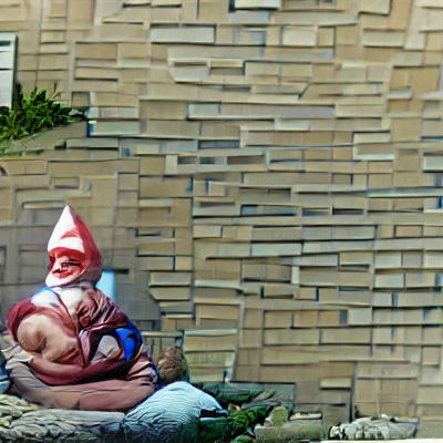 Gnome Mother Breastfeeding Her Child