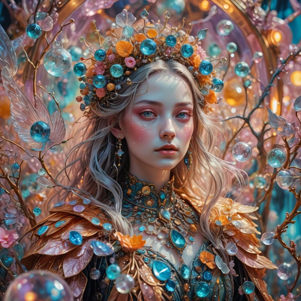 Surreal Fantasy Close-Up in Dreamlike Style
