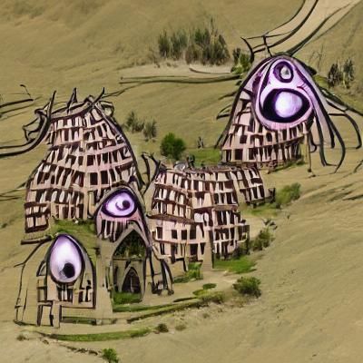 Unsettling Cyclopean Architecture in Eldritch Village