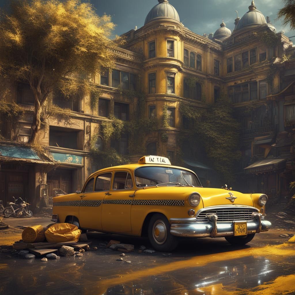 Paradise Lost: Parking Lot in Detailed Matte Painting