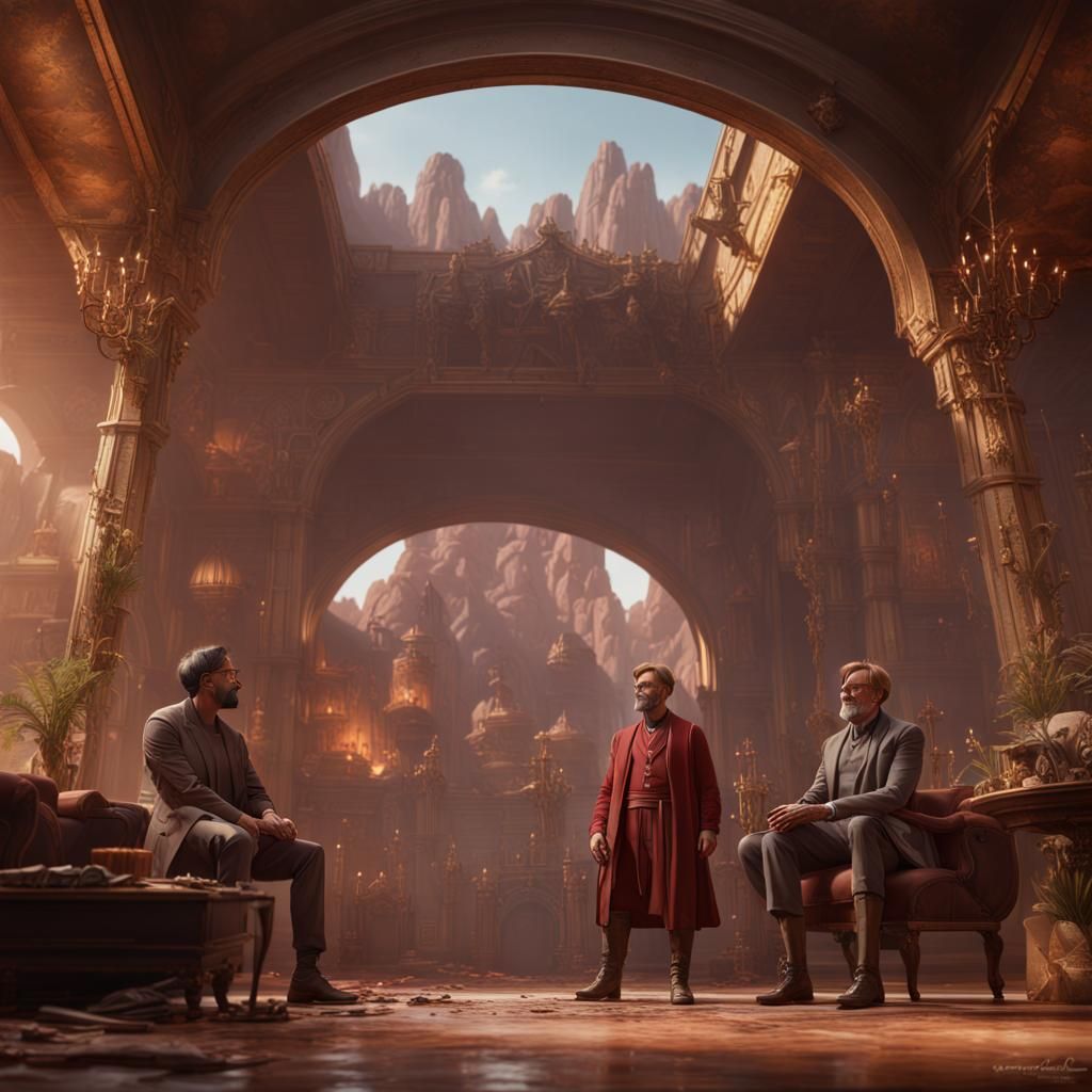 Troy and Abed Interview Jurgen Klopp: Detailed Digital Art