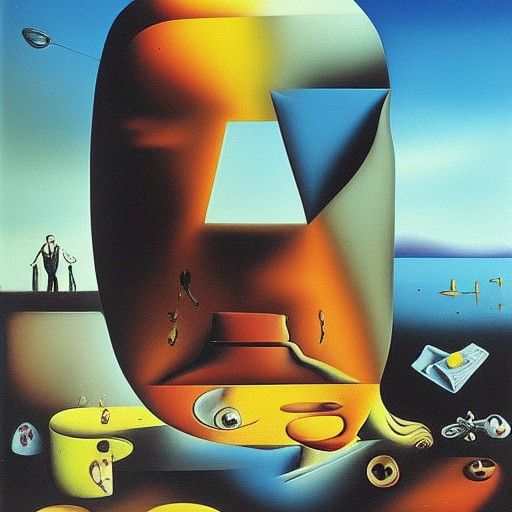 Surreal Trashscape in Dali-esque Style