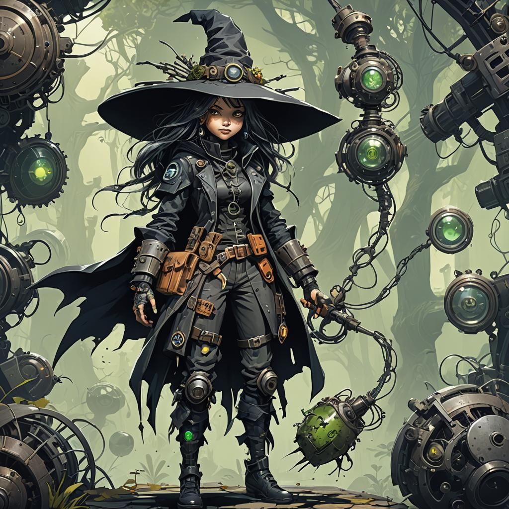 Biopunk Witch: Nanite Magic in a Cybernetic World