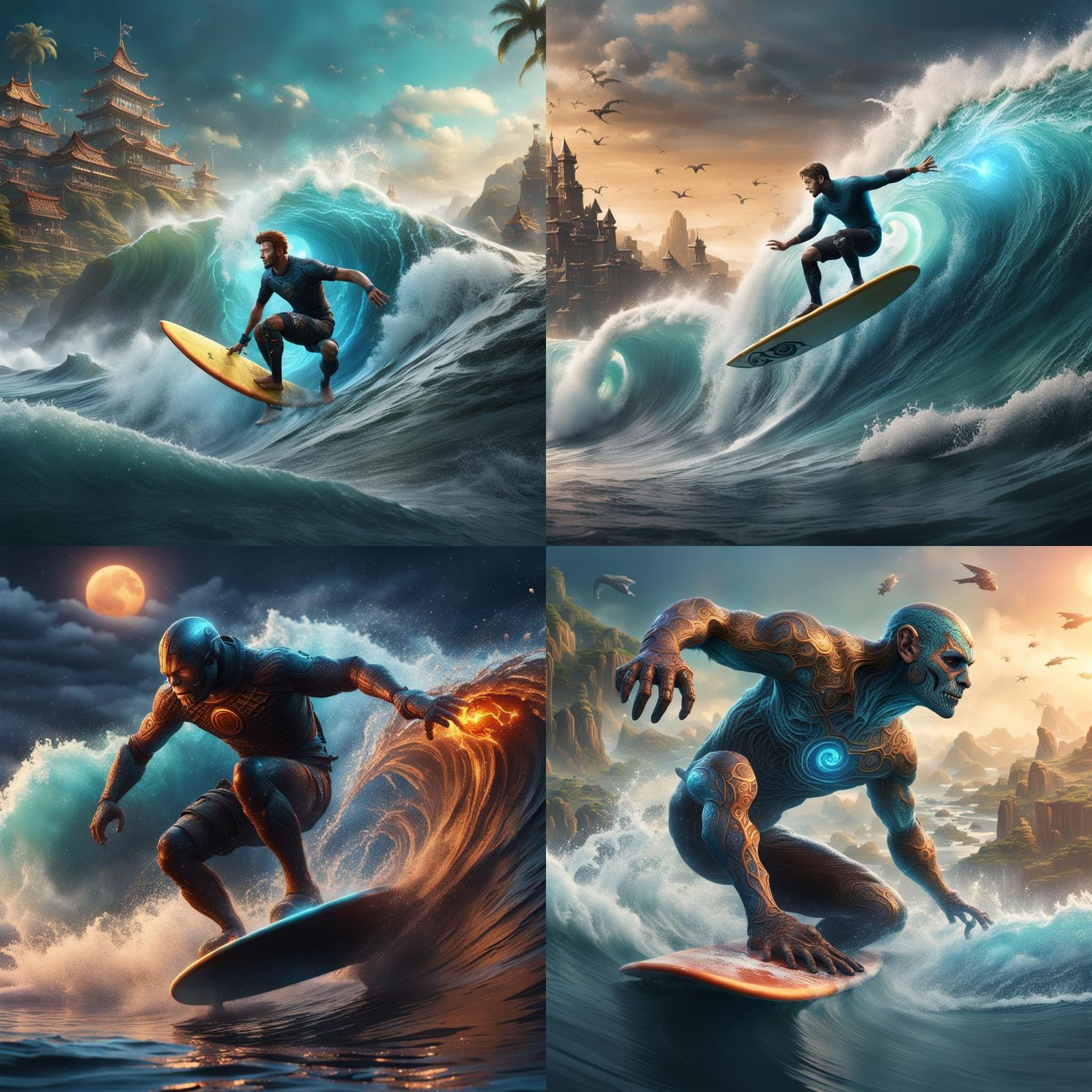 Surfing the Web: Detailed Matte Painting