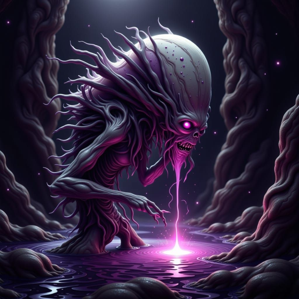 Ethereal Ghoul Submerged in Molten Starlight