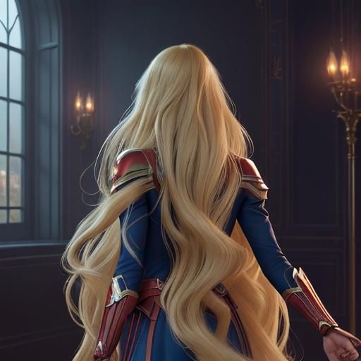 Blonde Rapunzel Hair in a Fantastical Salon