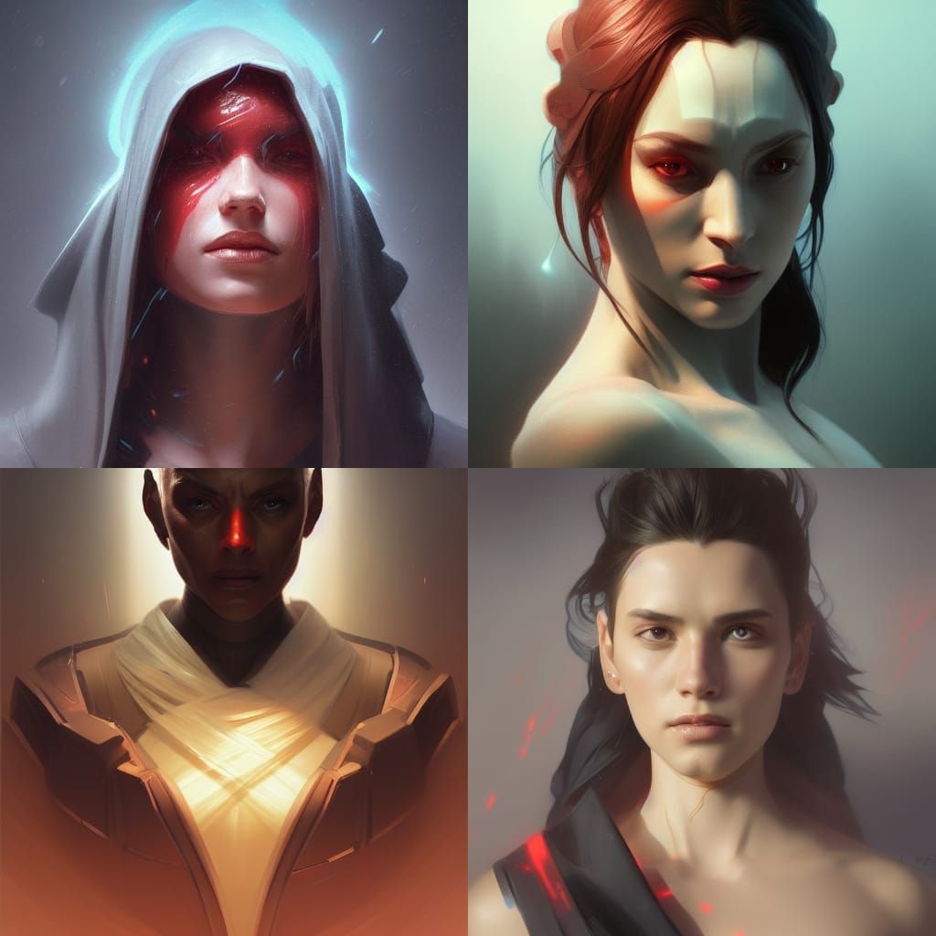 Detailed Sith Portrait in Hyperdetailed Style