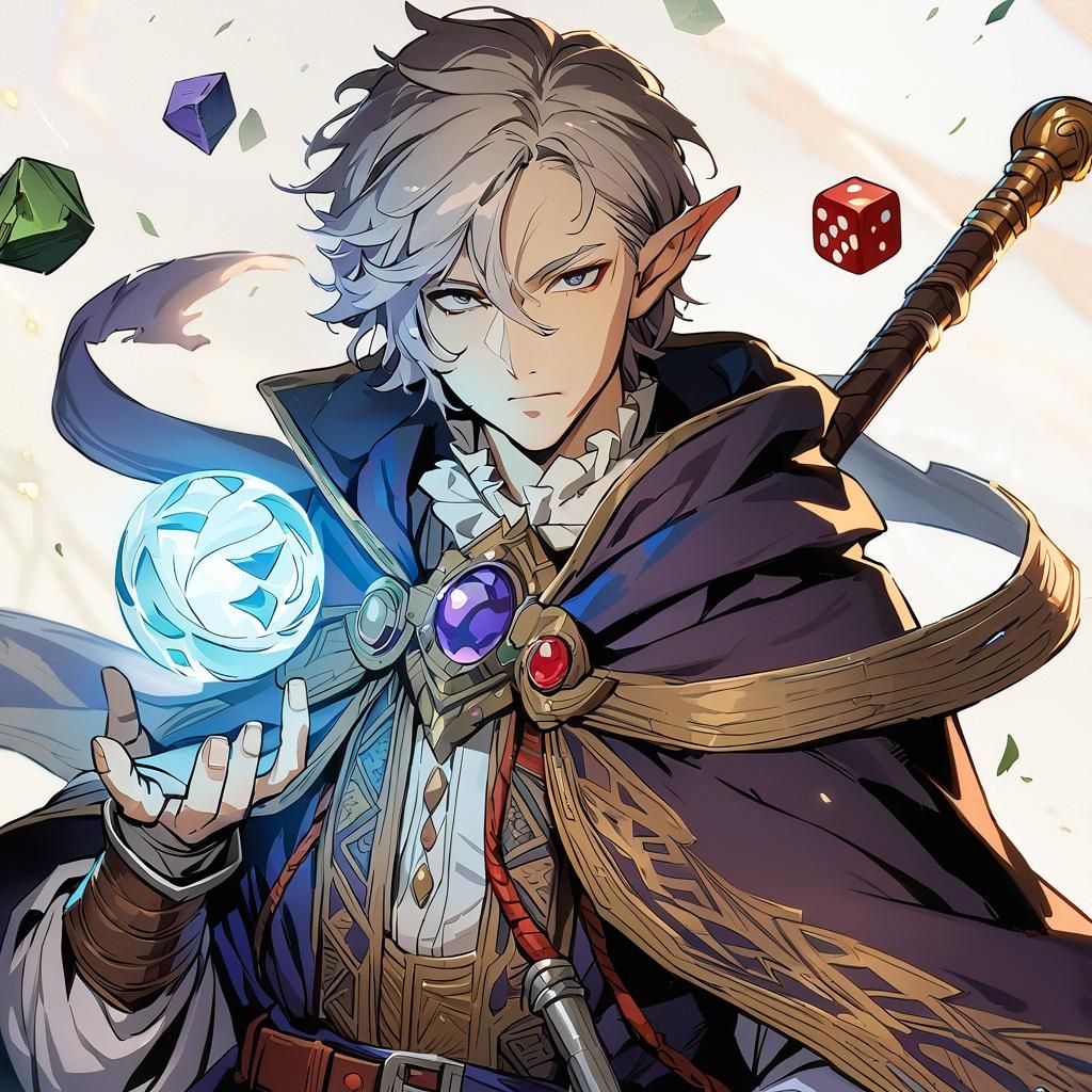 Half-Drow Wizard from Forgotten Realms