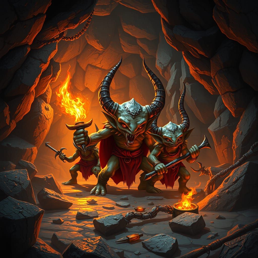 Kobold Catacombs in a Dark, Fantastical World