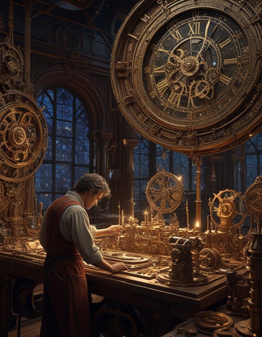 Celestial Clockmaker Crafting Galaxy Timepieces
