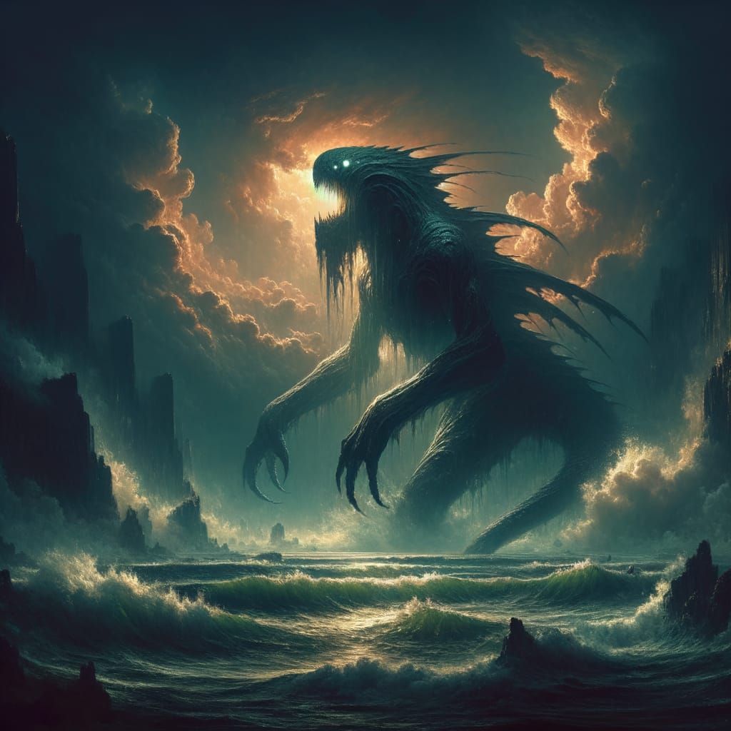 Mysterious Sea Creature Emerges: Early 1900s Style