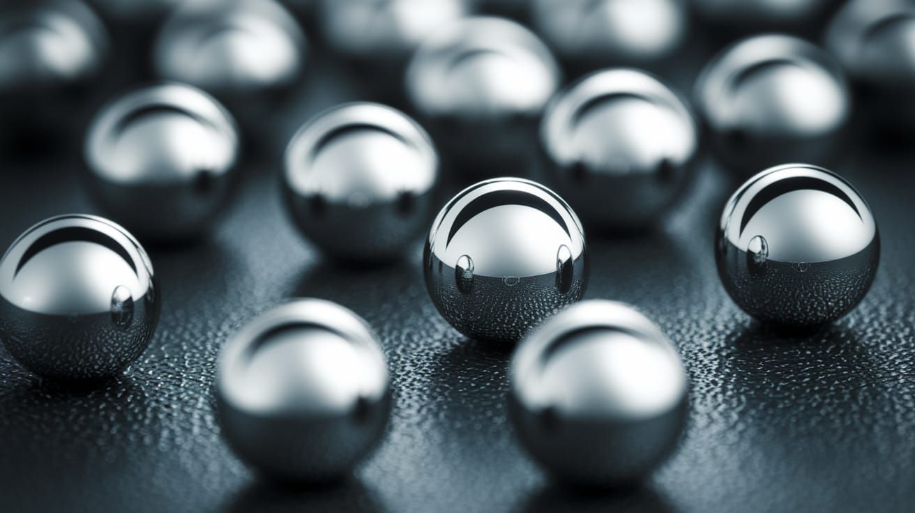 Spherical Jewels on Dark Canvas