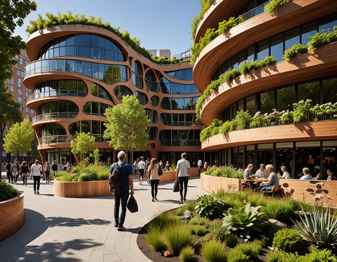 Whimsical Community Spaces Inspired by Nature's curves and G...