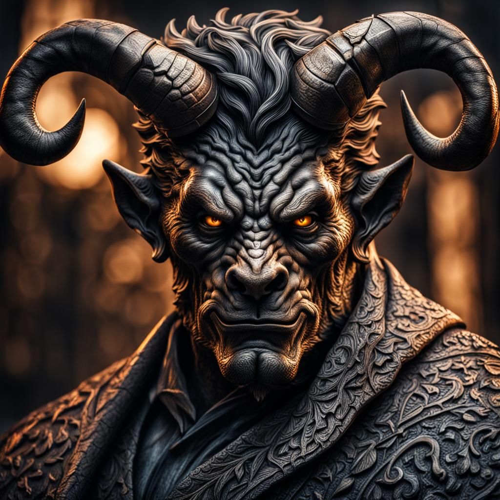 Hyperrealistic Handsome Devil in Cinematic Lighting