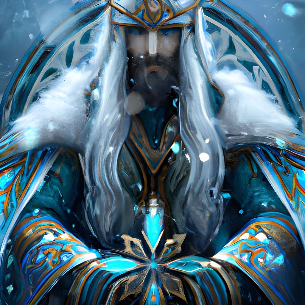 The God of Snow: Ultra-Realistic Portrait