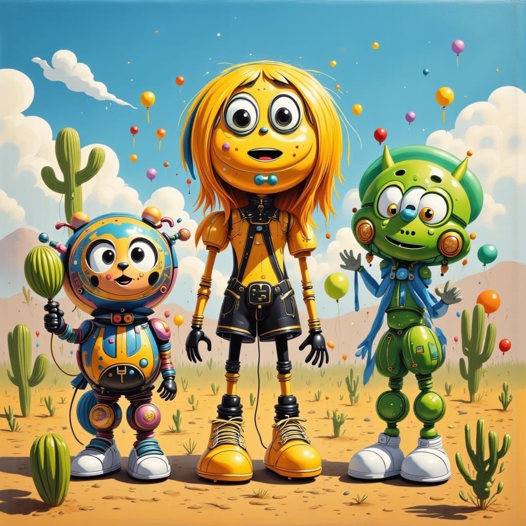 BRASSY BALLOONACY and cactus